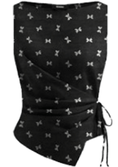 Littlebox Crew Neck Cinched Waist Asymmetrica Long Sleeve Maroon